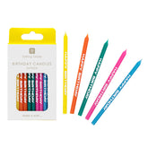 Multicolour Happy Birthday Candles - 24 Pack | Cake Candles |