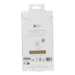 Lemon Long Lunch Paper Napkins - 8 Pack Display | Summer Napkins |
