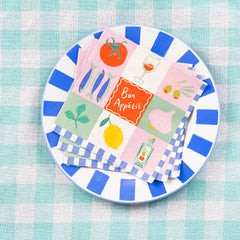 Bon Appetit Recycled Paper Napkins - 20 Pack | Summer Decor |