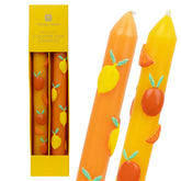 Lemon & Orange Dinner Candles - 2 Pack | Summer Gifts |