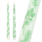 Herb Taper Dinner Candles - 2 Pack | Summer Candles |