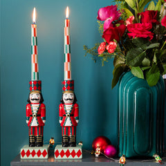 Hand-Painted Nutcracker Candle Holder | Christmas Gifts |