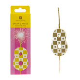Gold Number Sparkler Duo Birthday Candle - 8 | Cake Candles |