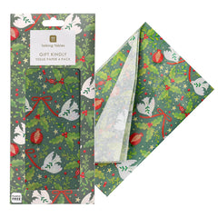 Green Christmas Tissue Paper - 4 Sheets