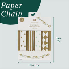 Gilded Paper Chains - 100 Pack | Christmas Craft |