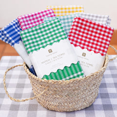 Blue Gingham Napkins - 2 Pack | Summer Decor |