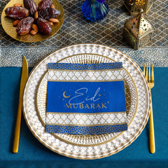 Navy & Gold Eid Paper Napkins - 20 Pack | Party Napkins |