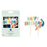 Mermaid 'Happy Birthday' Candle