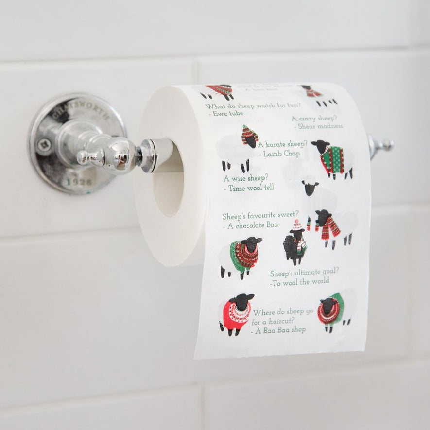 Botanical Sheep Toilet Roll | Christmas Novelty Gifts |