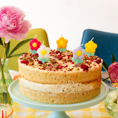 Daisy Multi Colored Birthday Candles - 5 Pack | Cake Candles |