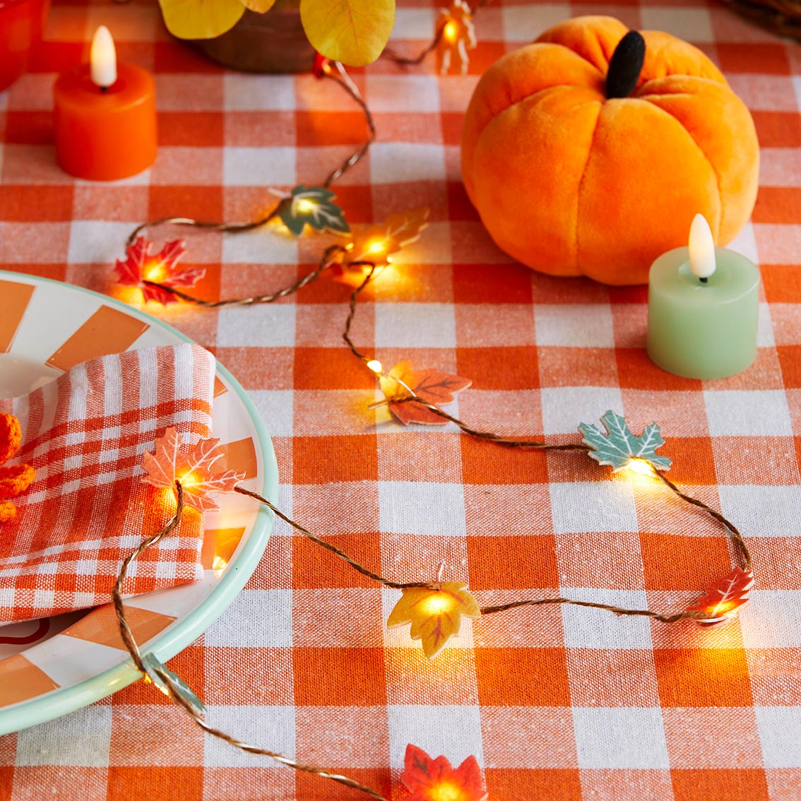 Flameless LED Tealight Candle - Orange - 12 Unit Display | Home Decor |