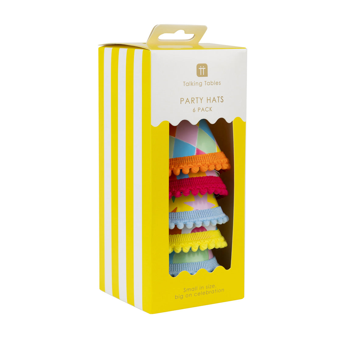 Multi Coloured Mini Party Hats - 6 Pack | Party Wearables |
