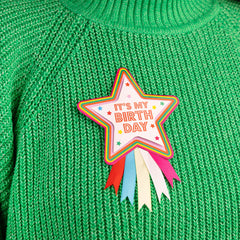 Birthday Star Rosette Badge | Party Supplies |
