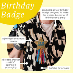 Fabric Star Birthday Badge | Birthday Wearables |