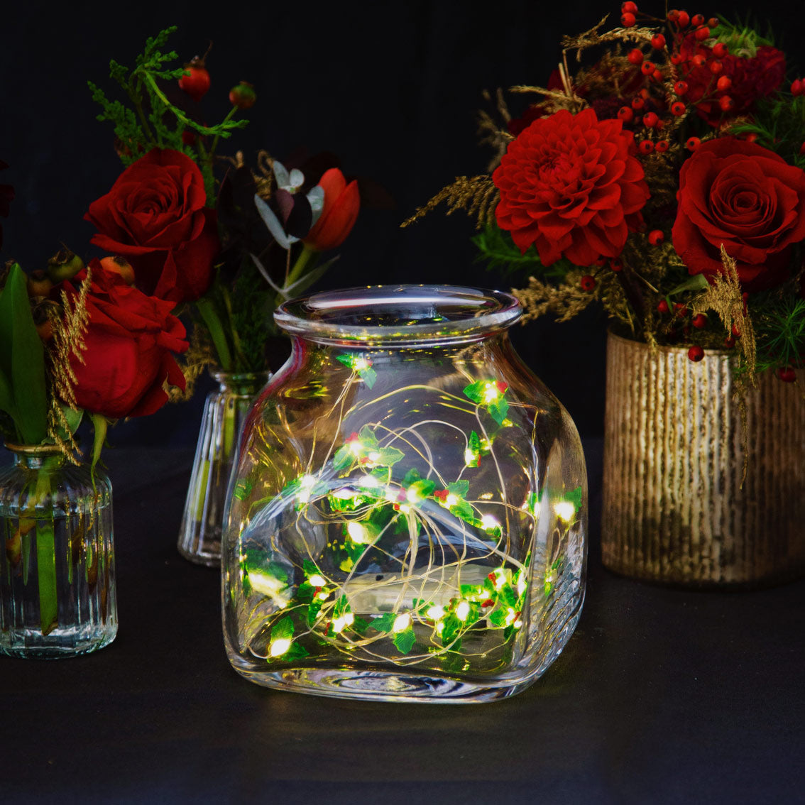 Holly String Lights - 3m | Christmas Decor |