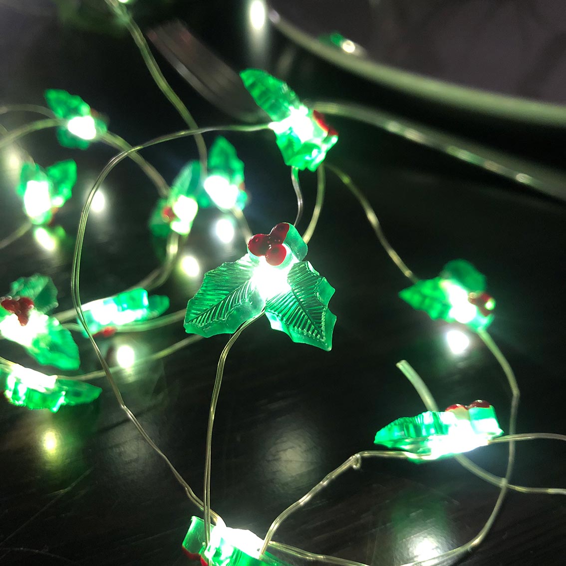 Holly String Lights - 3m | Christmas Decor |