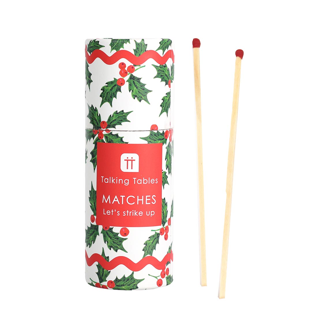 Holly Christmas Small Matches - 45 Matches | Festive Matches |