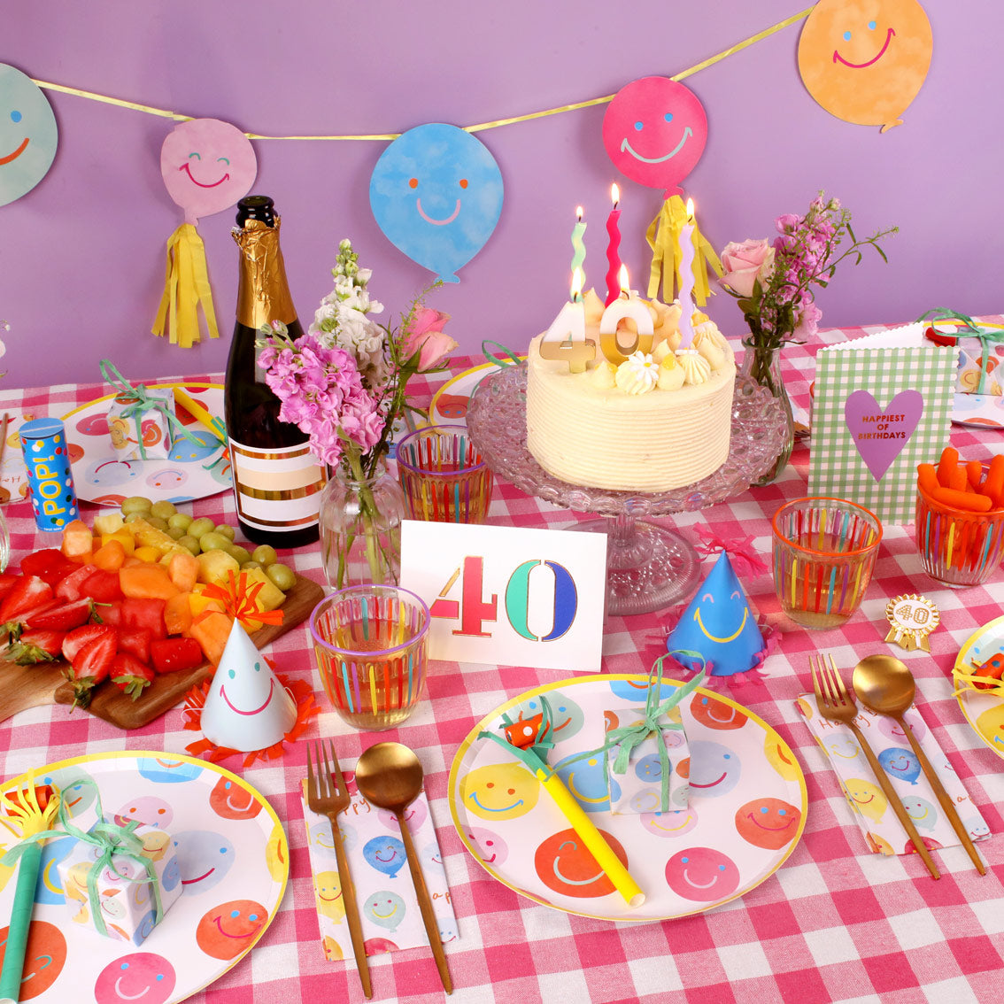 Happy Face Paper Plates - 10 Pack | Party Plates |