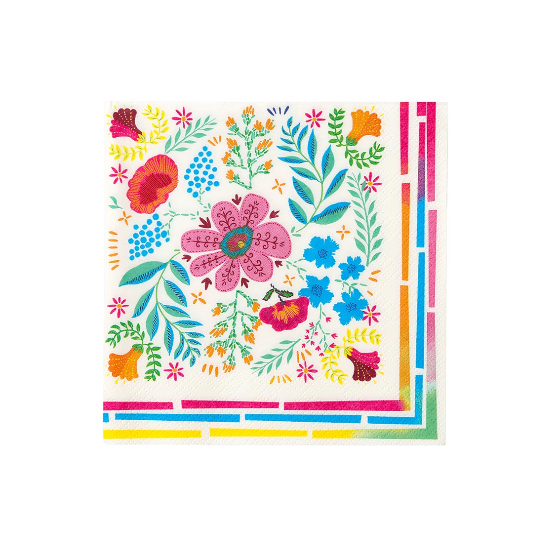 Floral Pink Paper Napkins - 50 Pack | Party Decor |