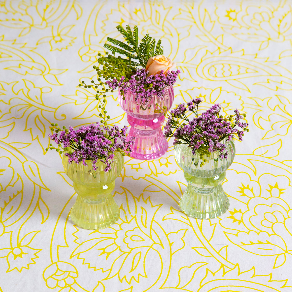 Mixed Colour Dinner Candle & Tealight Holder Starter Set | Summer Gifts |