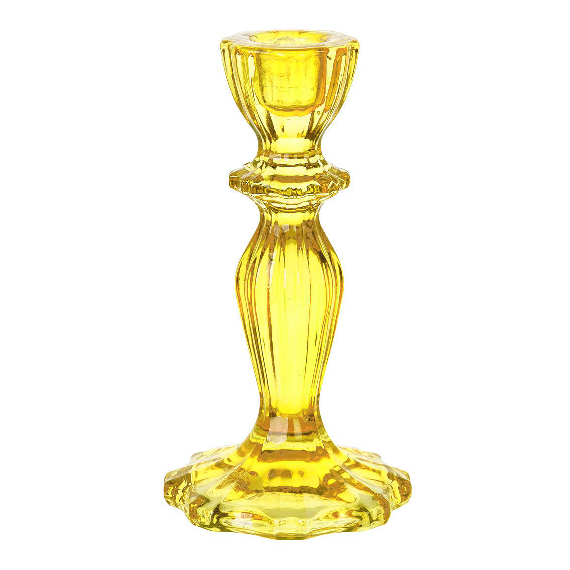 Coloured Glass Candle Holders