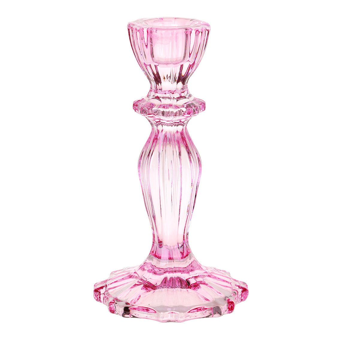 Coloured Glass Candle Holders