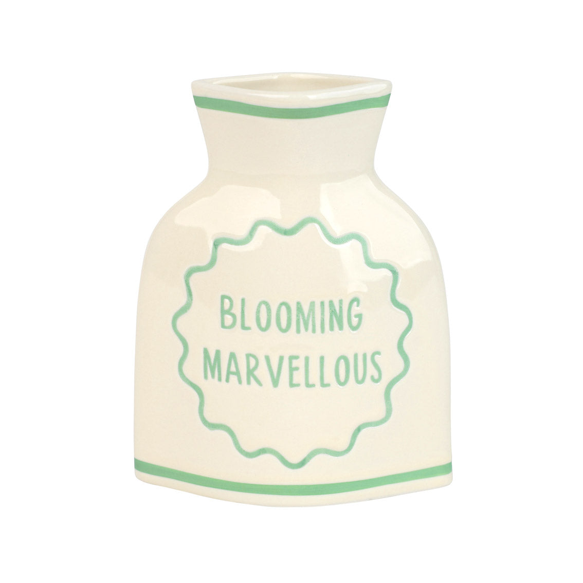 Cream & Green Ceramic Bud Vases Set | Summer Gifts |