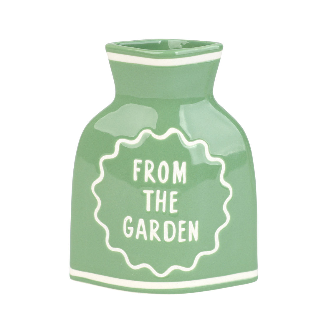 Cream & Green Ceramic Bud Vases Set | Summer Gifts |