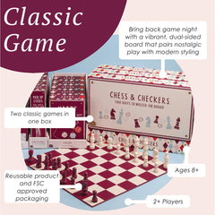 Chess & Checkers Set | Classic Games |