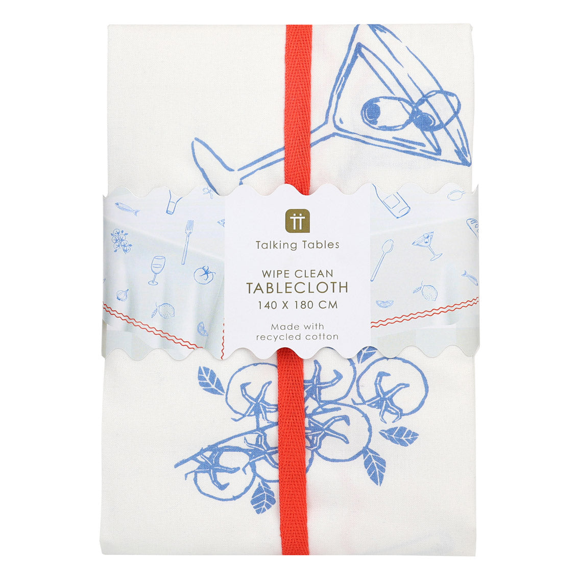 Food Icons Fabric Table Cover | Summer Tableware |
