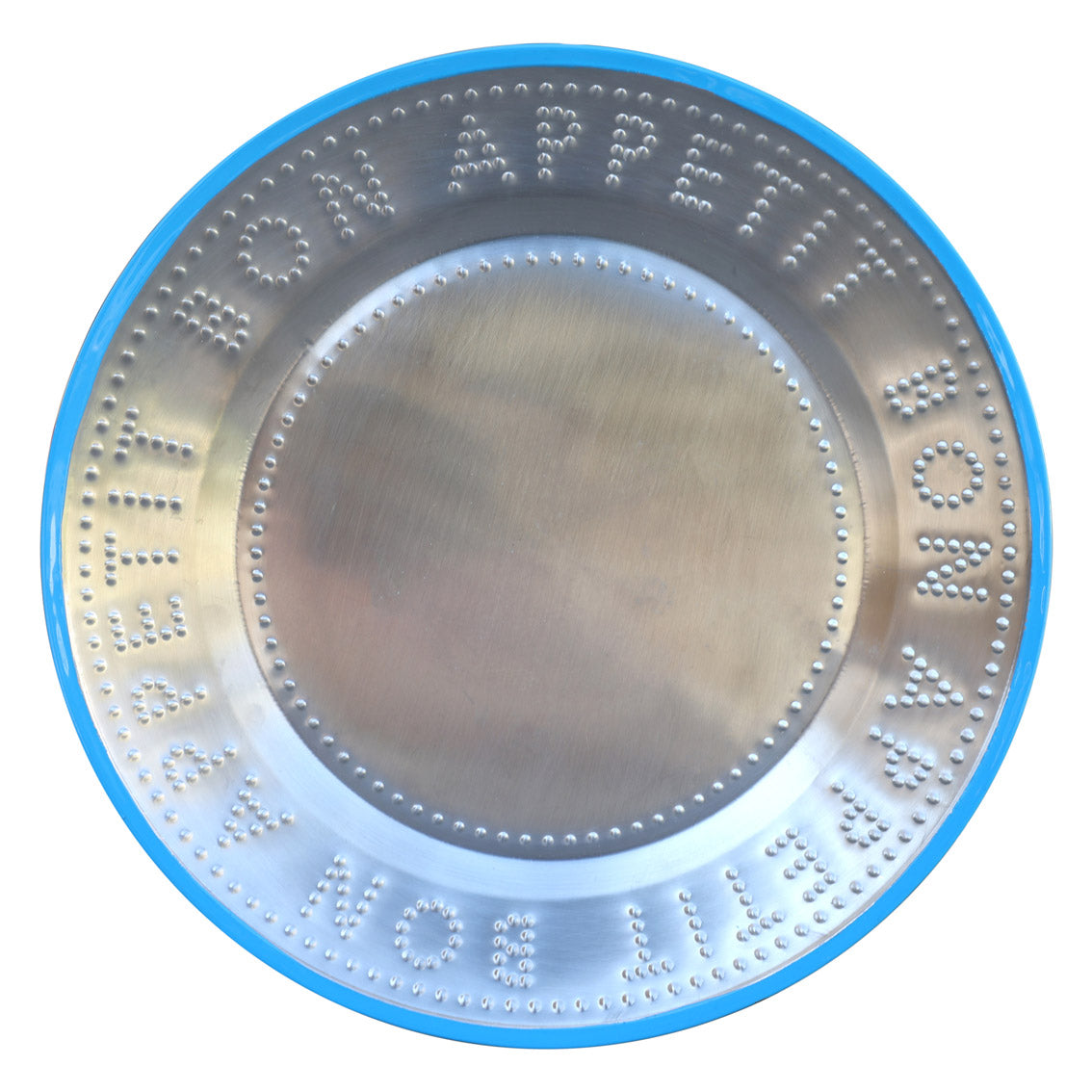 Bon Appetit Stainless Steel Reusable Plates Starter Set - 25cm | Summer Plates |