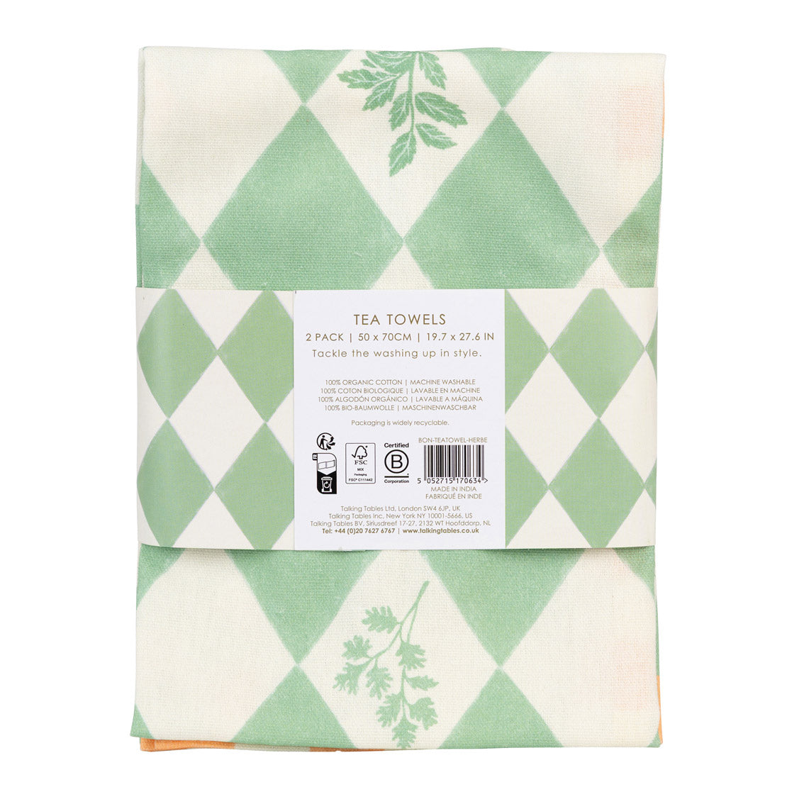 Herb Fabric Tea Towels - 2 Pack | Kitchenware |