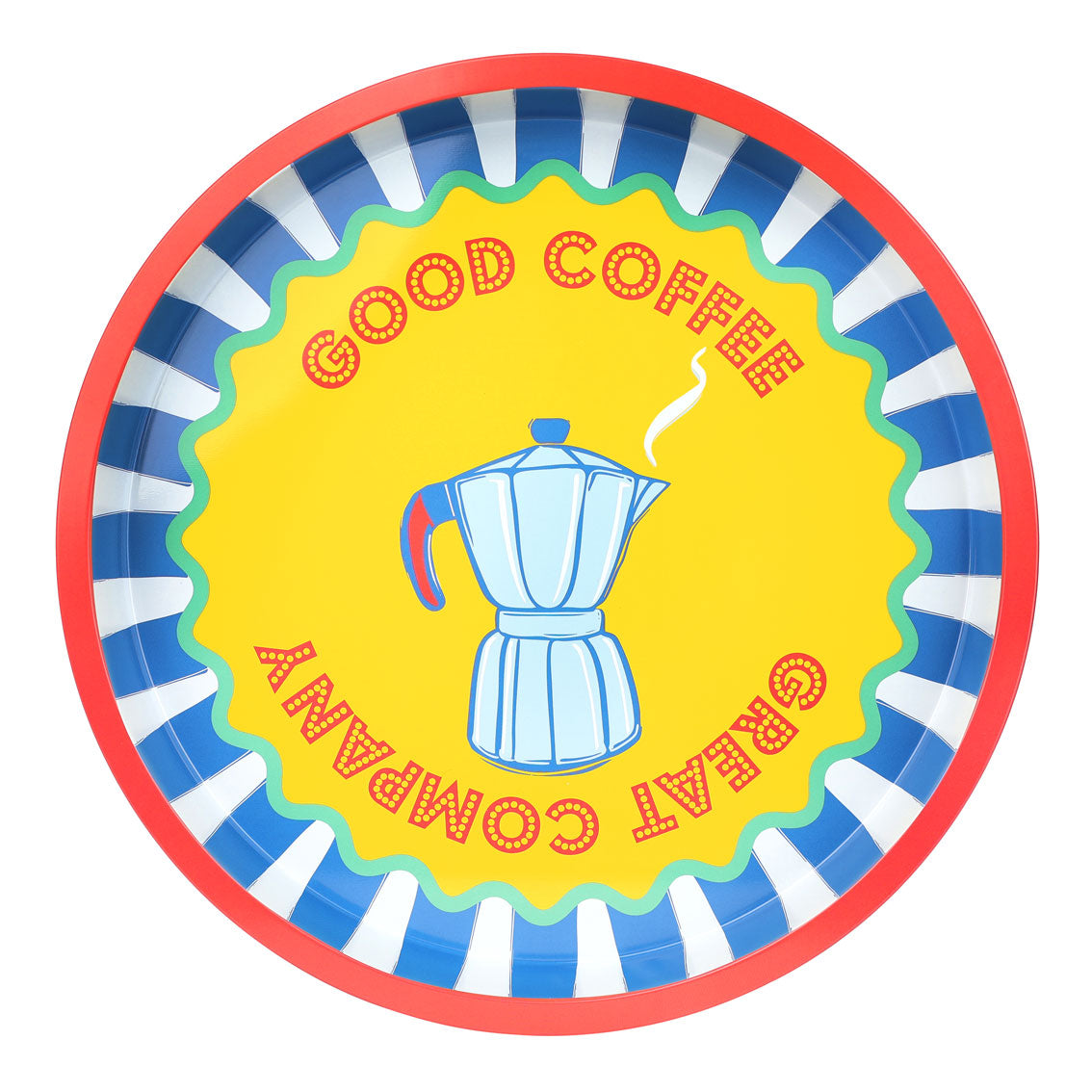 Coffee Tin Tray - 30cm | Summer Gifts |
