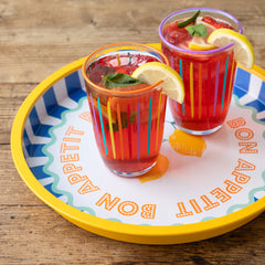 Lemon Tin Tray - 31cm | Summer Gifts |