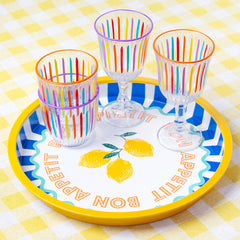 Lemon Tin Tray - 31cm | Summer Gifts |