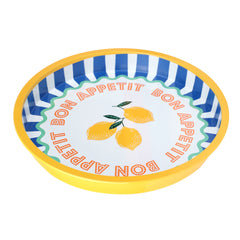 Lemon Tin Tray - 31cm | Summer Gifts |