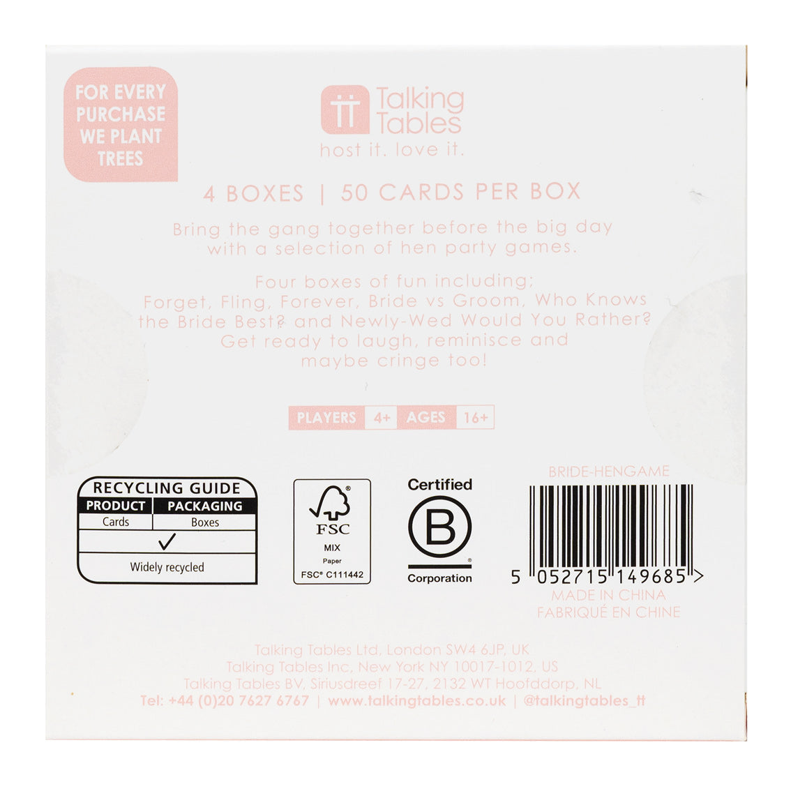 Hen Party Games Night - 4 Pack | Fun Party Games |