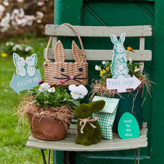 Brown Recycled Paper Bunny Shaped Basket | Easter Gifts |