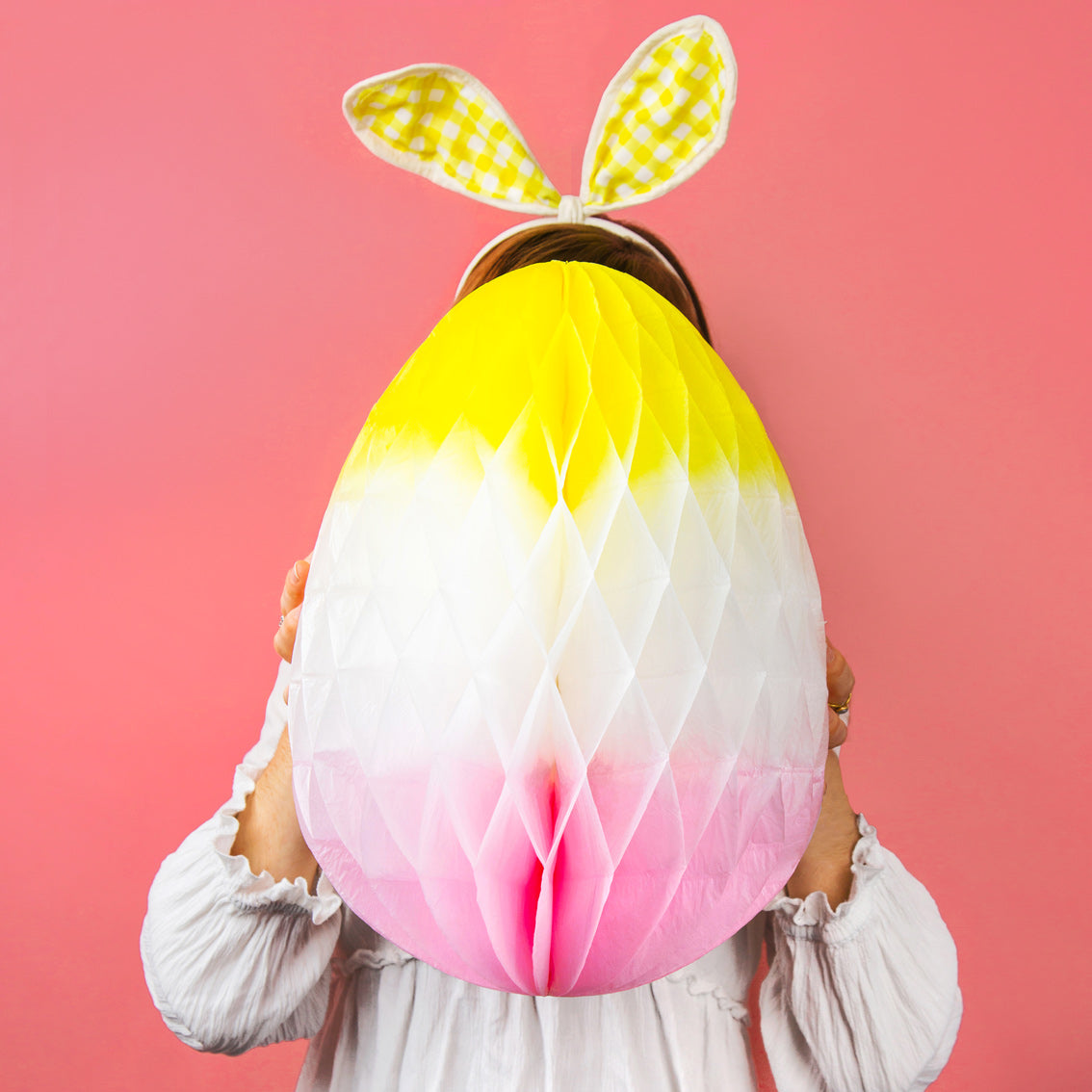 Hanging Honeycomb Ombre Easter Egg - 40cm | Easter Decor |