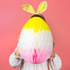 Hanging Honeycomb Ombre Easter Egg - 40cm | Easter Decor |