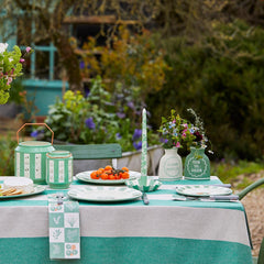 Green Enamel Lanterns Set | Home Decor |