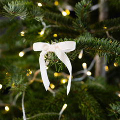 Gold & Cream Velvet Bows - 8 Pack | Christmas Decor |
