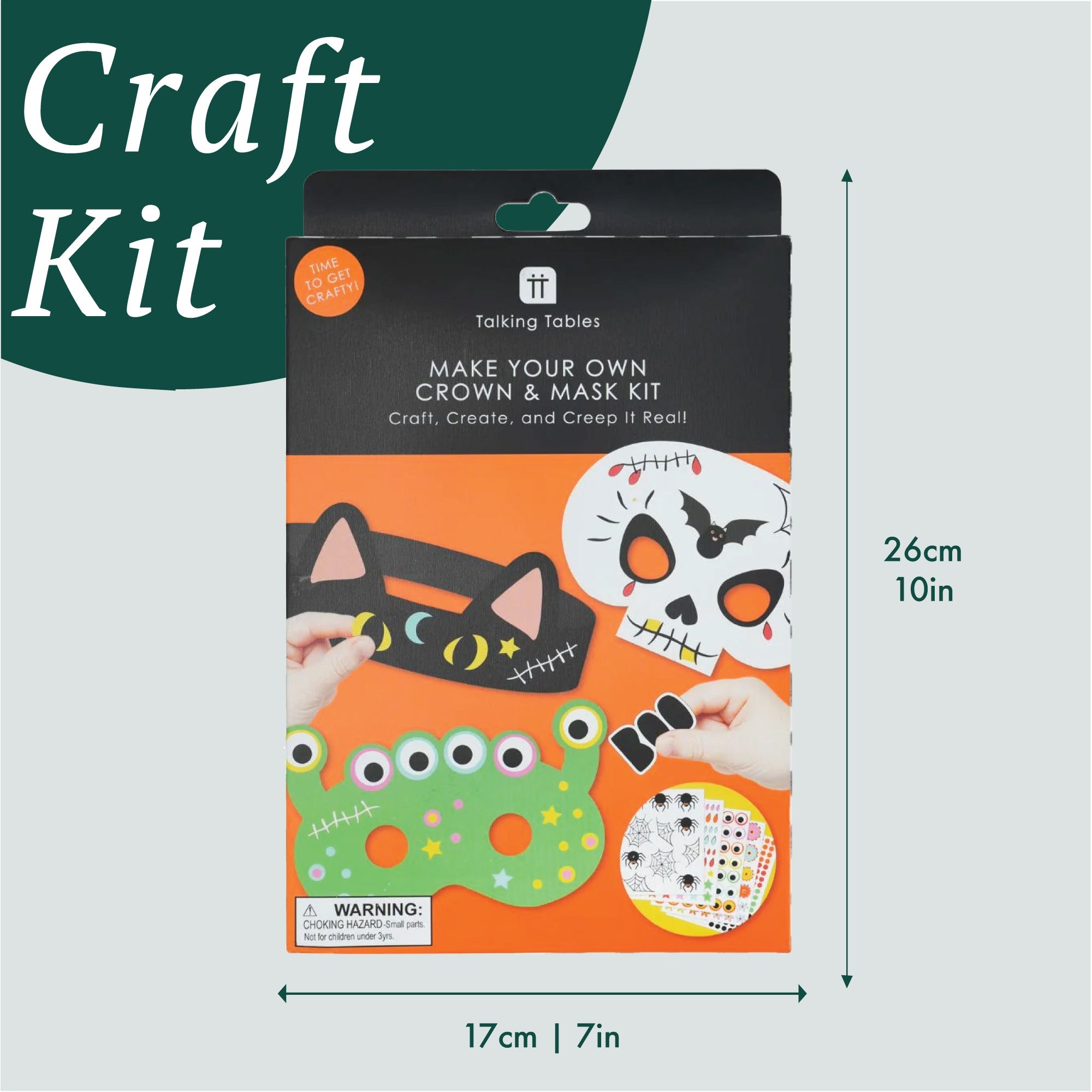 Halloween Masks & Headband Kit - 12 Pack | Halloween Decor |