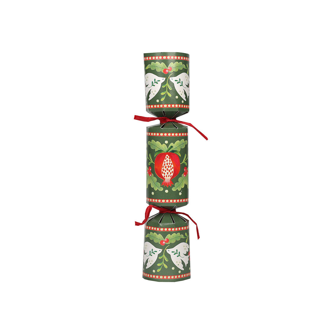 Green Mini Christmas Crackers - 8 Pack | Christmas Decor |