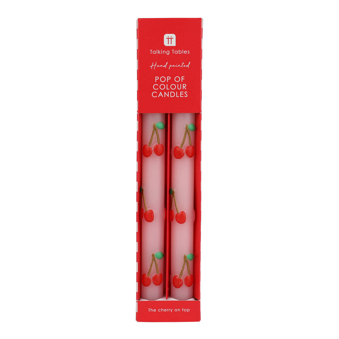 Cherry Dinner Candles - 2 Pack | Summer Home Decor |