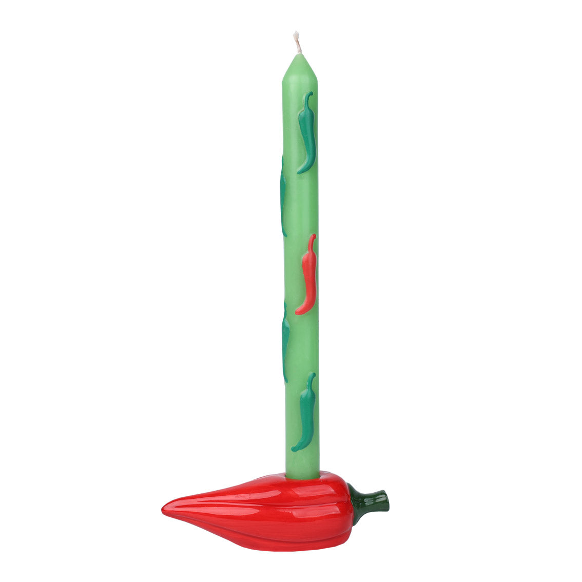 Green Chilli Dinner Candles - 2 Pack | Outdoor Dining Decor |