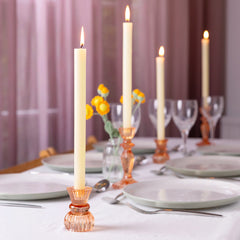 Cream Straight Dinner Candles - 25 Unit Display | Picnic Decor |