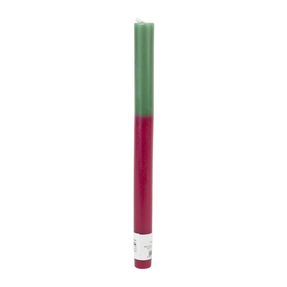 Green & Burgundy Straight Dinner Candles - 25 Unit Display | Everyday |
