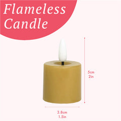 Flameless LED Tealight Candle - Gold - 12 Unit Display | Home Decor |