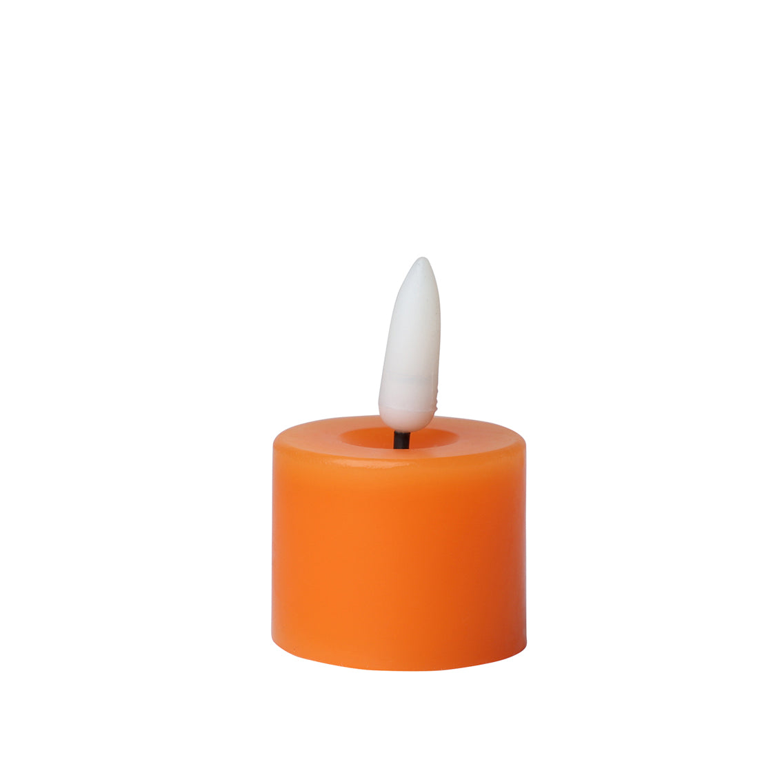 Flameless LED Tealight Candle - Orange - 12 Unit Display | Home Decor |